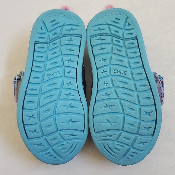 Lil Bobs from Skechers Multicolor Canvas Shoes Baby Toddler Girl Size T5 - Picture 11 of 11